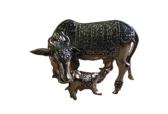 Silver Kamadhenu Statue – Suman Jewellers Madurai